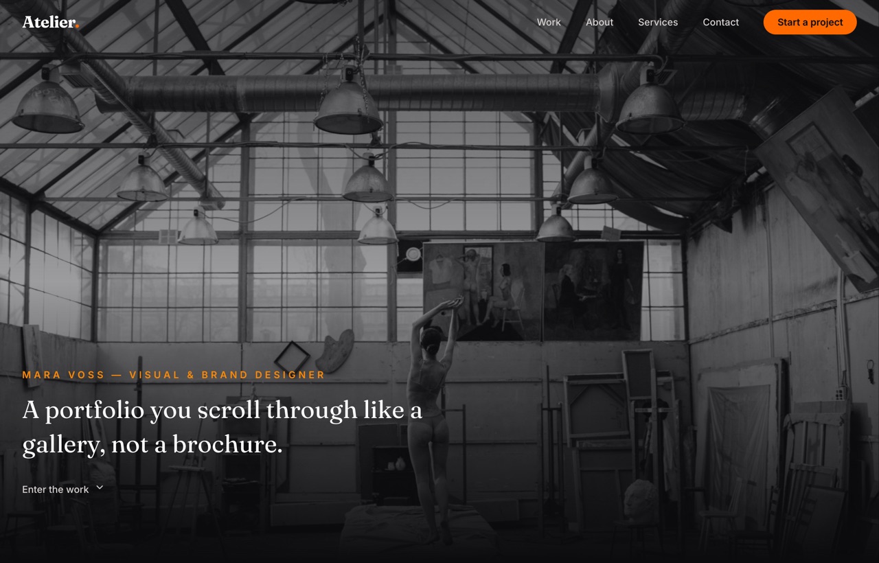 Atelier — Portfolio preview