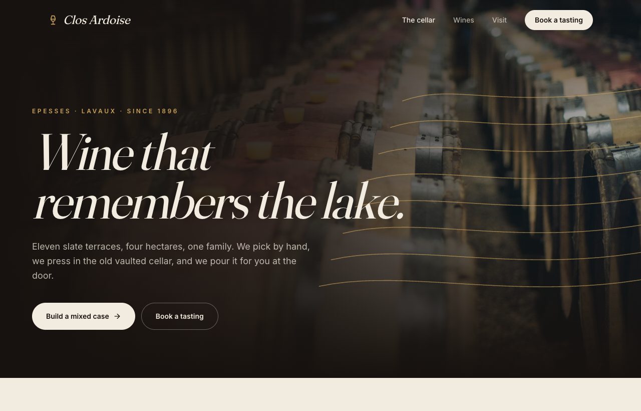 Clos Ardoise — Wine cellar & shop preview